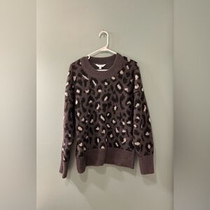 NWOT … TIME AND TRU “Size: M” Leopard Print Sweater